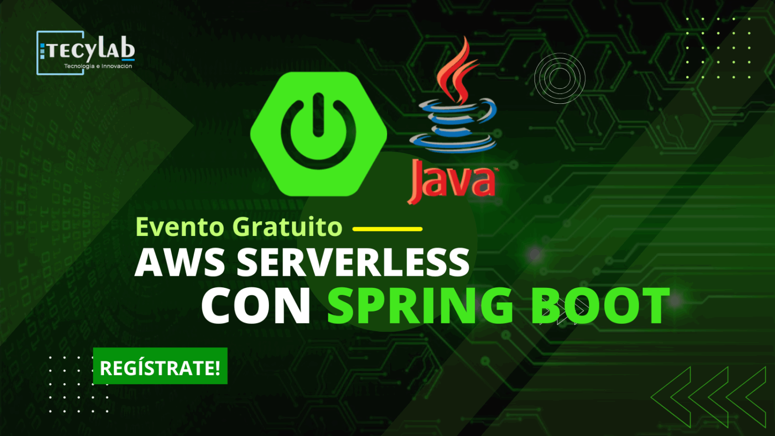 Evento Gratuito: AWS Serverless con Spring Boot - Tecylab
